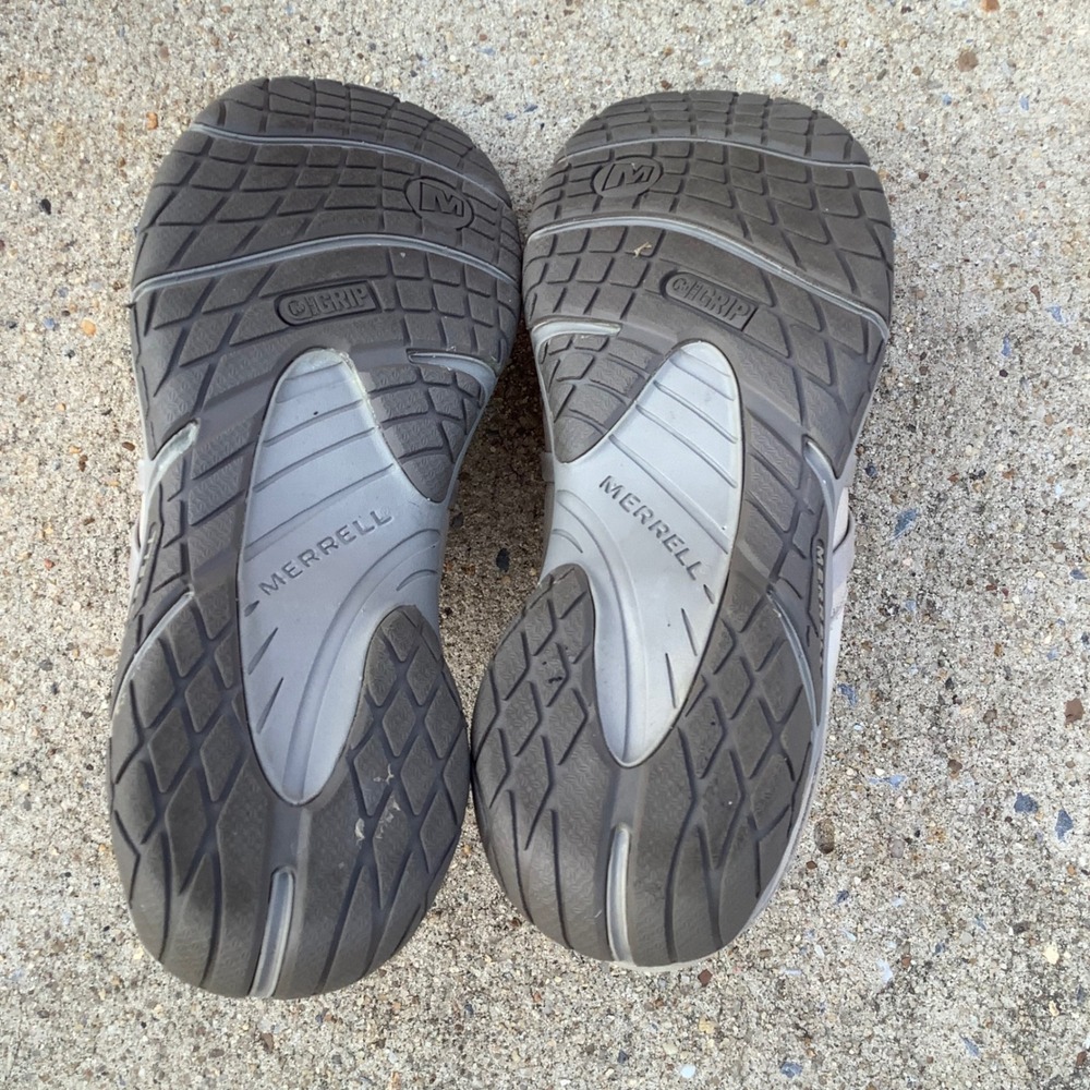 Merrell Aluminum Leather Clogs Womens 7.5 Slip On Performance Shoes J61942 Gray - Picture 10 of 12
